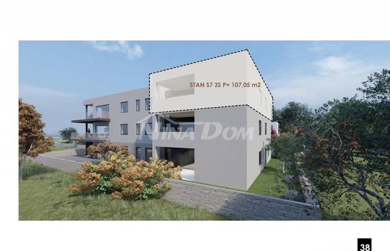 Apartmán v prvním patře, tři ložnice, v blízkosti moře a pláže S7 - 1