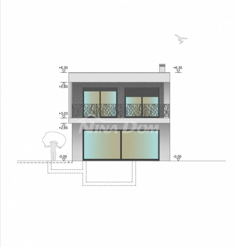 Villa with swimming pool under construction, possible combinations - 8