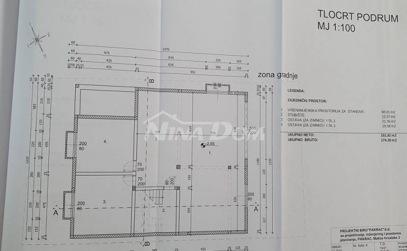 Pozemek jižní strana Vir 570 m2, se stavebním povolením. - 3