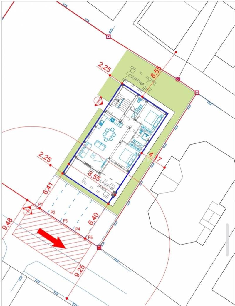Building land with a valid building permit for 3 apartments - 9