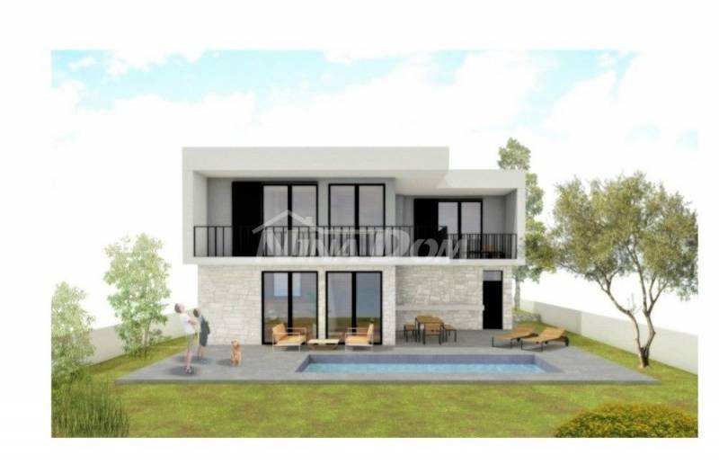 Vila s bazénem v bezprostředním centru ostrova Vir. - 2