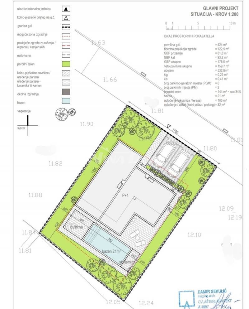Vila s bazénem v bezprostředním centru ostrova Vir. - 5