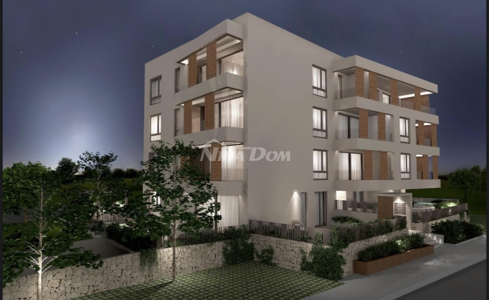 Luxusní jednoložnicový apartmán ve Vitrenjaku v Zadaru. NOVÁ STAVBA
