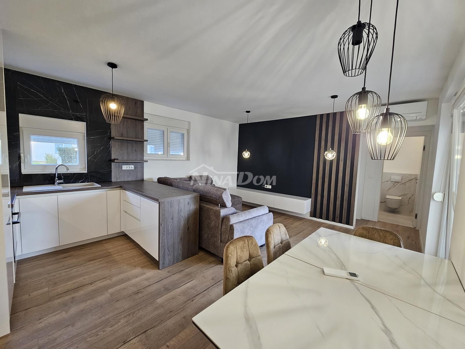 Petrići byt 3+1 se zahradou, novostavba, zařízený